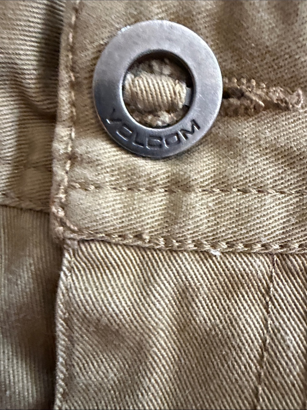 Volcom Men's Olive Flat Front Chino Shorts - Picture 3 of 6